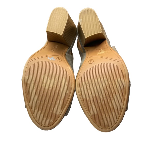 Joe’s Cameron chunky heel taupe tan khaki strappy heels women’s shoes size 8 - Picture 14 of 15